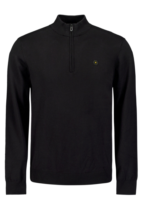 NO-EXCESS pullover half zip 2 coloured melang